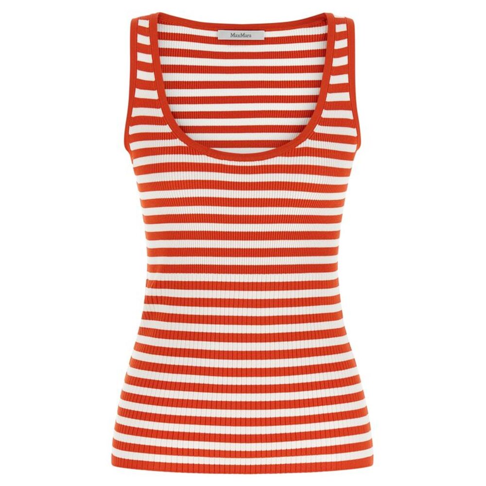 Max Mara Multicolor Viscose Sleeveles Women's T-Shirt